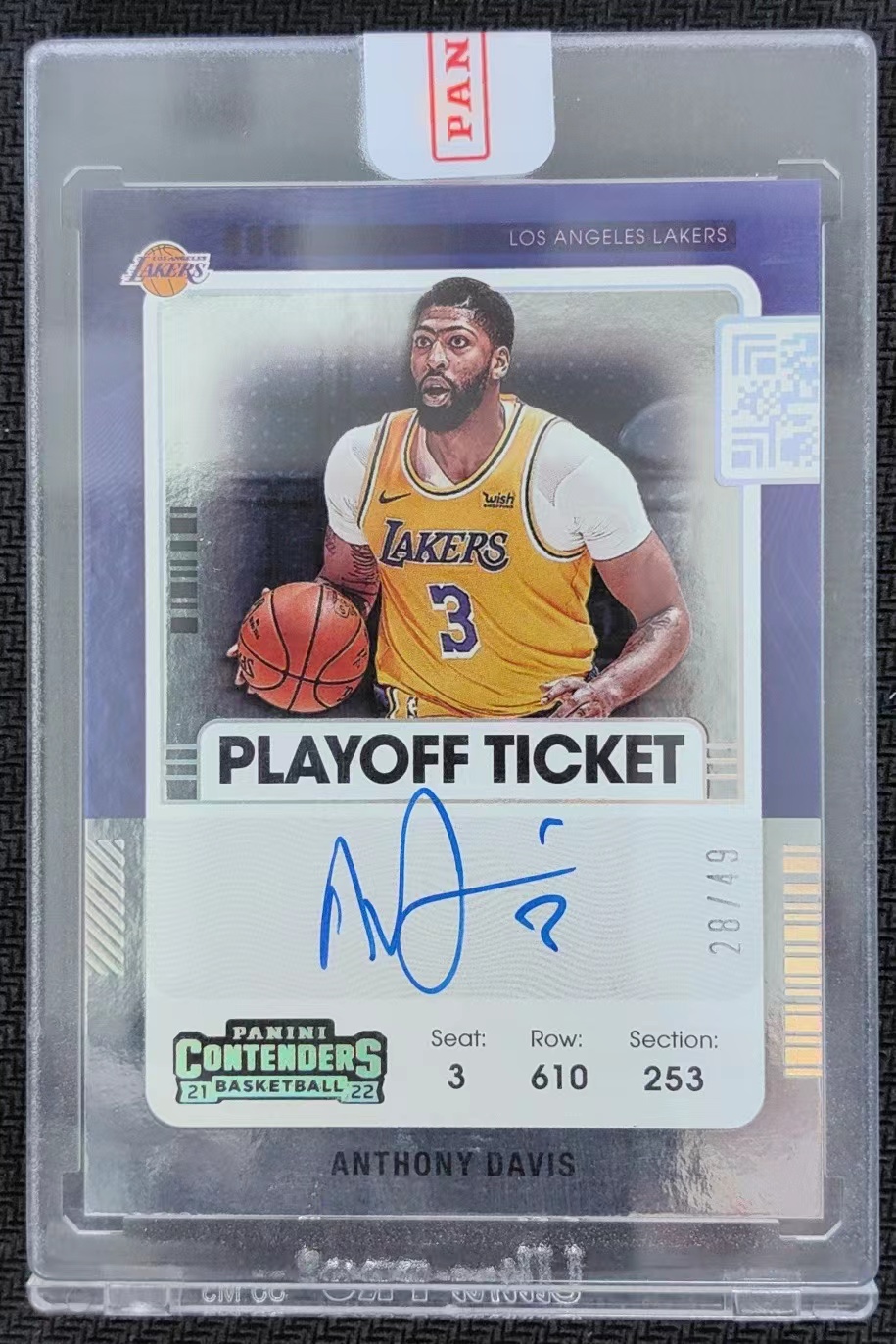 アンソニーデイビス NBAカード 49シリ 2021 Panini Contenders Anthony Davis /49 Veteran Playoff
